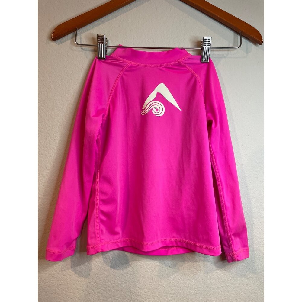 Kanu Surf Hot Pink LS Surf Swim Top 5T